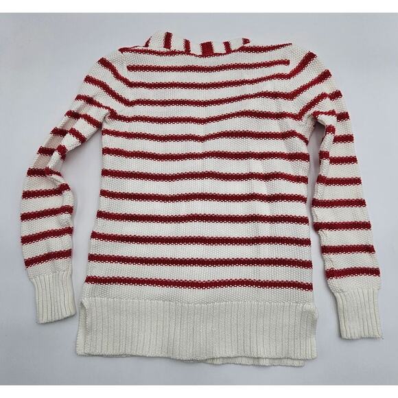 Gap Girl's Size 6/7 Red and White Sweater with Matching Sailor Jeans - Picture 3 of 7